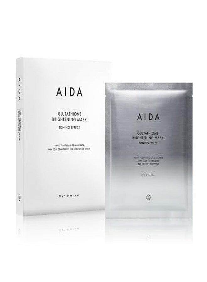 AIDA Glutathione Brightening Mask Toning Effect Gel Mask Pack (1.34oz X 4sheets) - Image 1